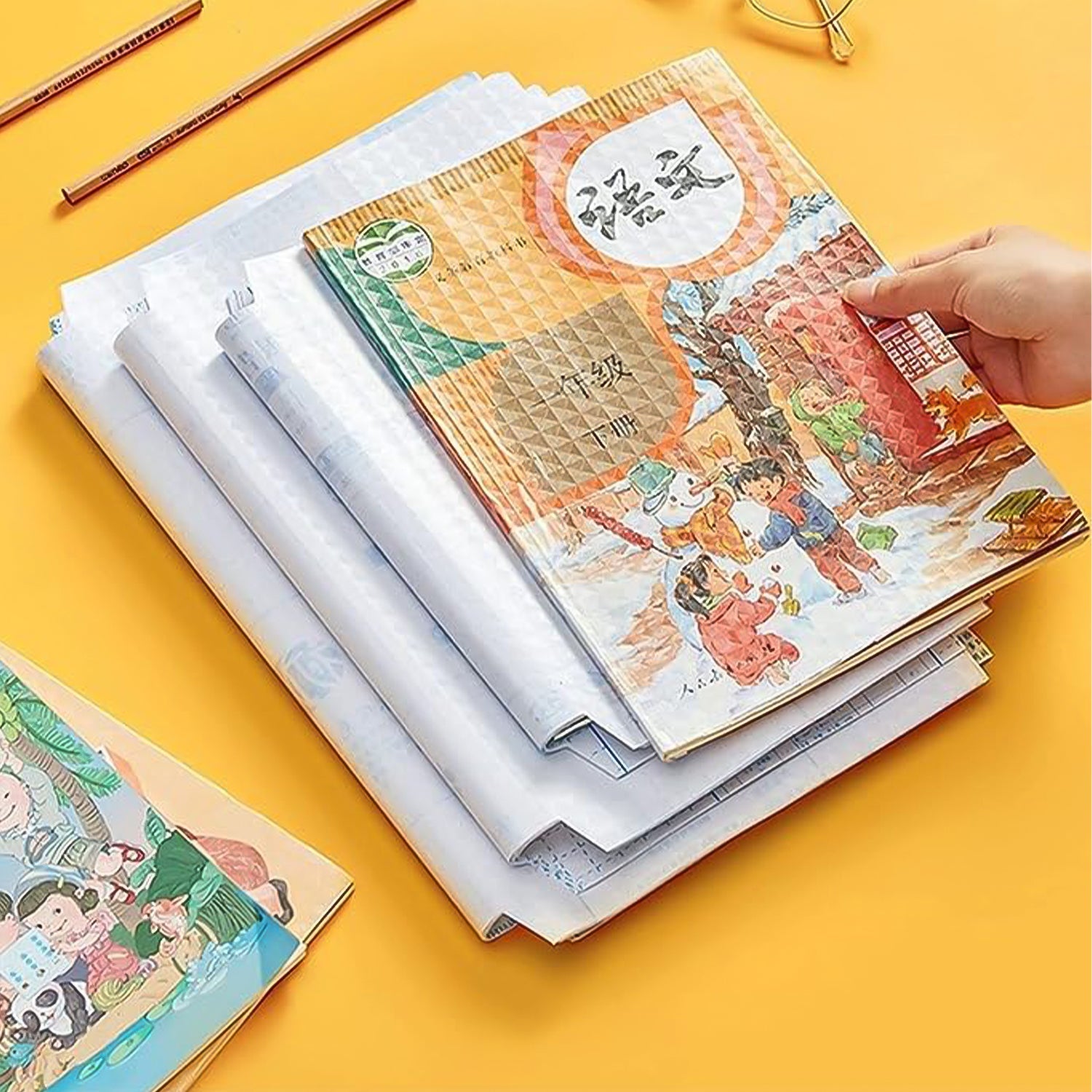Transparent Book Cover (10 Pcs Set / 47x37cm) Transparent Book Cover (10 Pcs Set / 47x37cm)